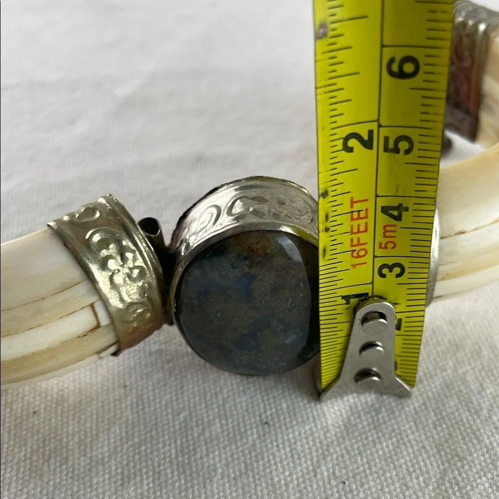 Vintage Tibetan Tribal Bone Bracelet